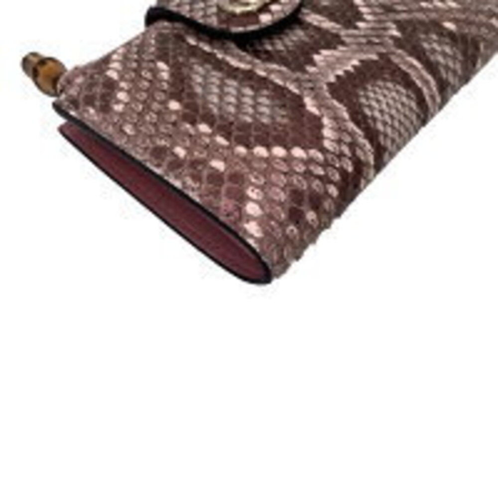 GUCCI Double GG Bamboo Python Wallet Bifold AT - image 7